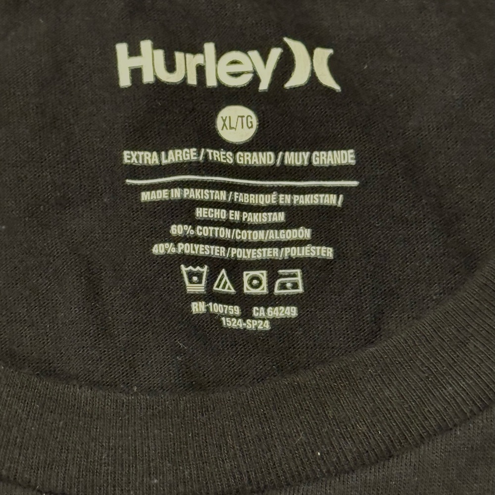 Hurley Men's Black T-Shirt XL (Brand New with Tags) - Picture 4 of 4